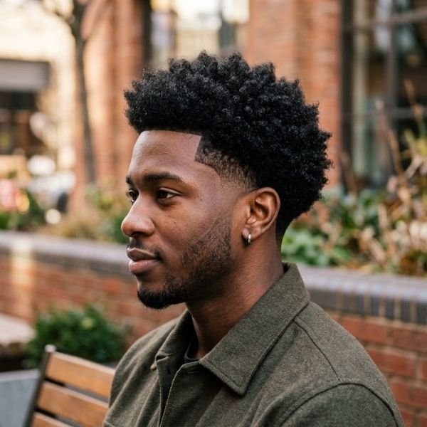 1. Classic Mid Taper Fade Afro