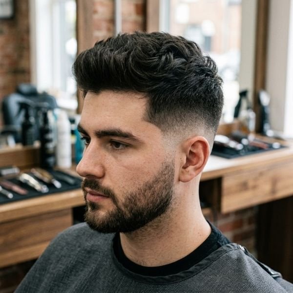 13. Mid Taper Fade for Thick Hair
