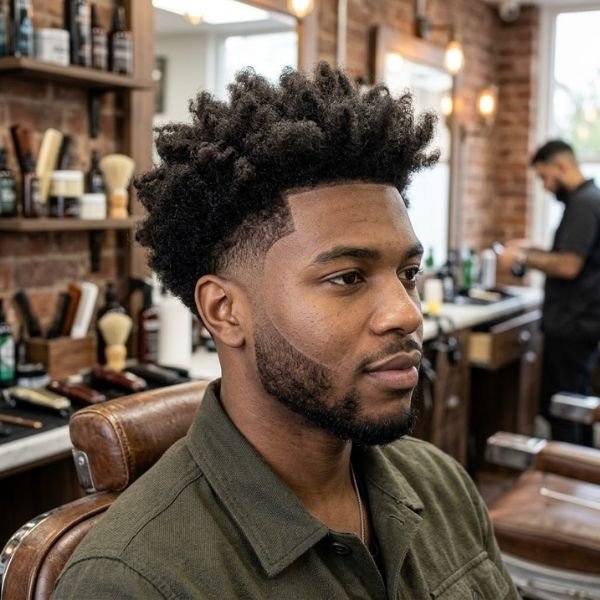 6. Mid Taper Fade With Fluffy Hair