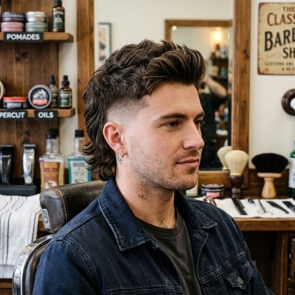 Classic Taper Fade Mullet