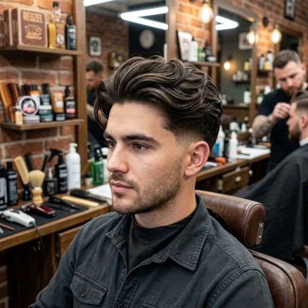 Flow Haircut with Taper Fade