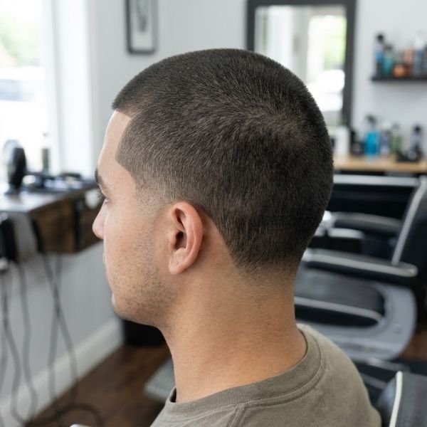 Low Taper Fade Buzz Cut