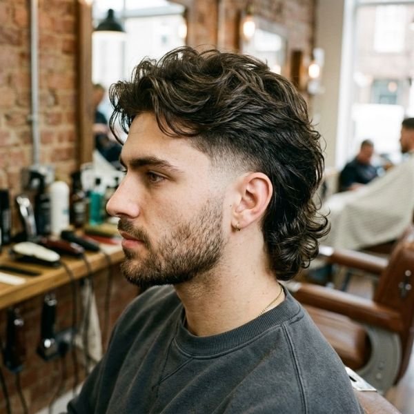 Low Taper Fade Mullet