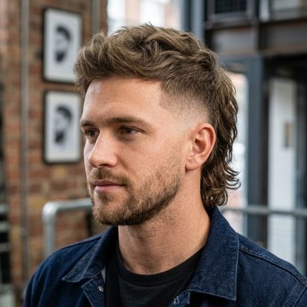 Skin Taper Fade Mullet