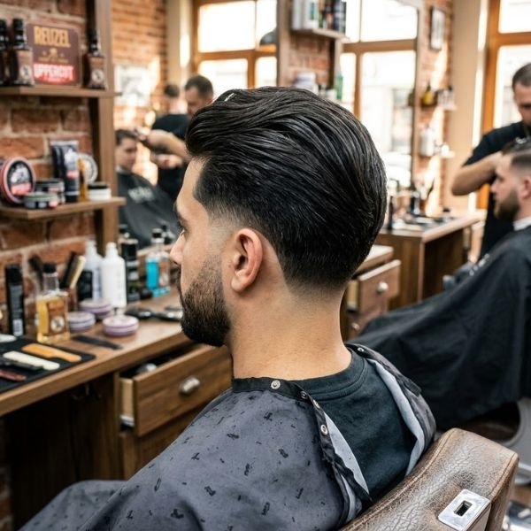Taper Fade on Long Straight Hair