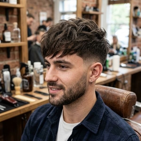 What Is a Low Taper Fade Textured Fringe?