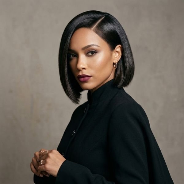 17. Short Bob with Deep Side Part
