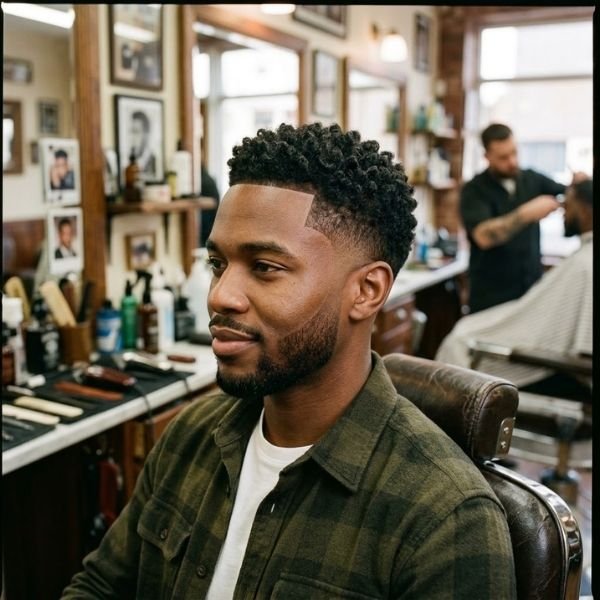 Classic Low Taper Fade Black Haircut