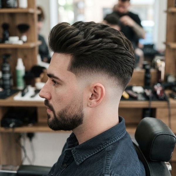 Clean Low Taper Fade Quiff
