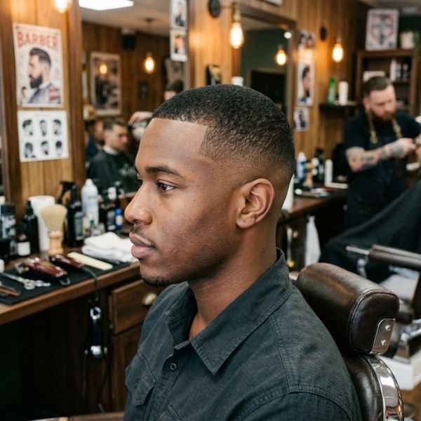 Crew Buzz Cut with Low Taper Fade