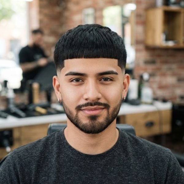 Edgar Low Taper Fade Straight Hair