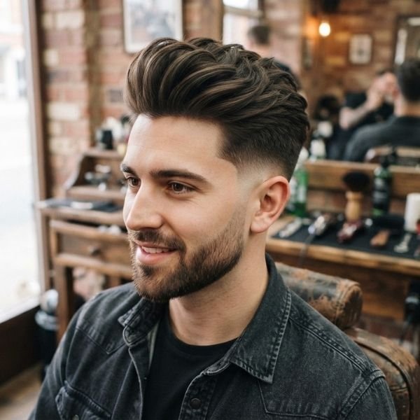 Long Low Taper Fade Quiff