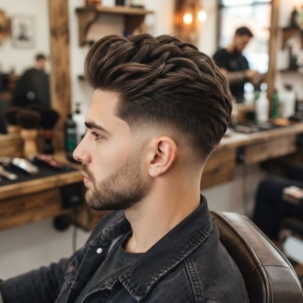 Low Taper Fade Drop Quiff