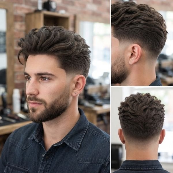 Low Taper Fade Medium Quiff