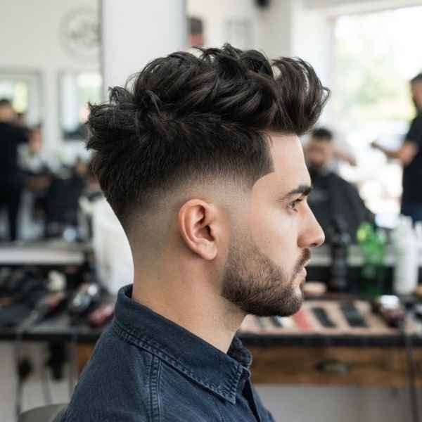 Low Taper Fade Quiff Undercut