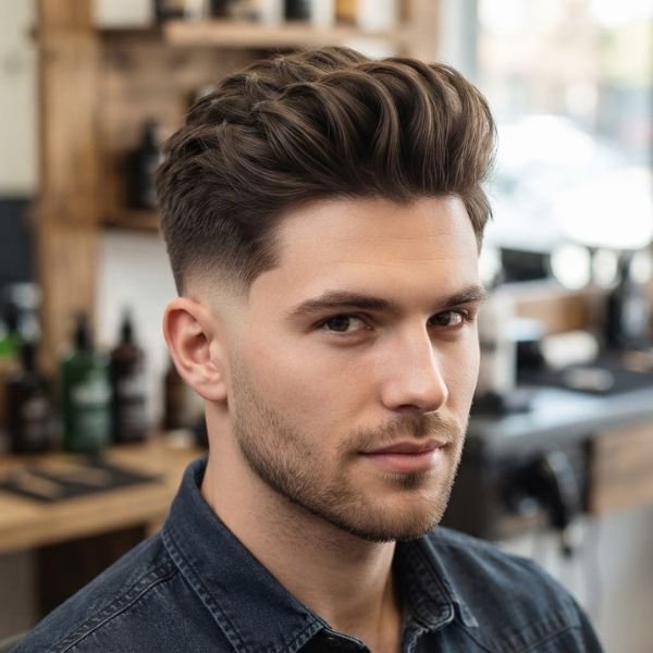 Low Taper Fade Soft Quiff