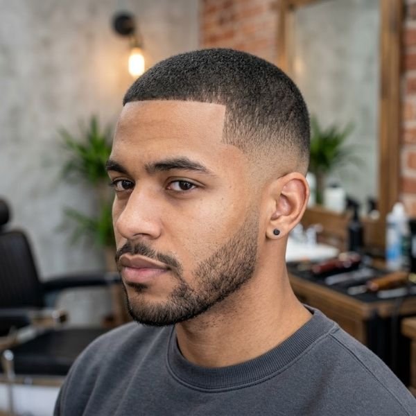 Modern Low Taper Fade Buzz Cut