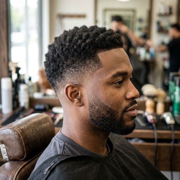 Professional Low Taper Fade Black Haircut