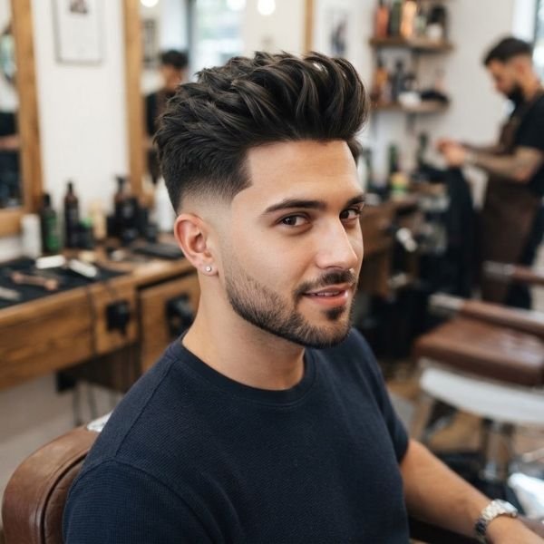 Short Low Taper Fade Quiff