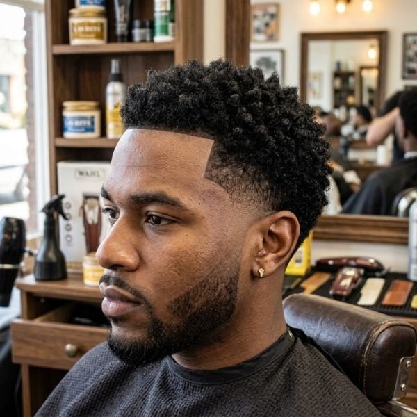 Temple Taper Low Taper Fade Black Haircut