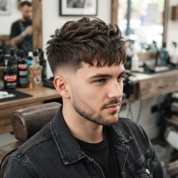 Textured Fringe Quiff