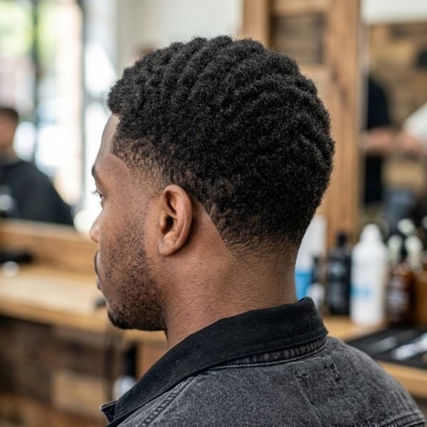 Thick Hair Low Taper Fade Buzz Cut