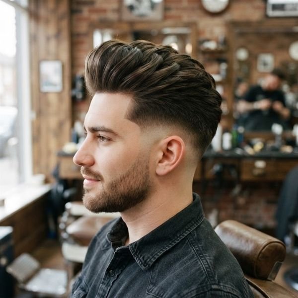 Thick Quiff Fade