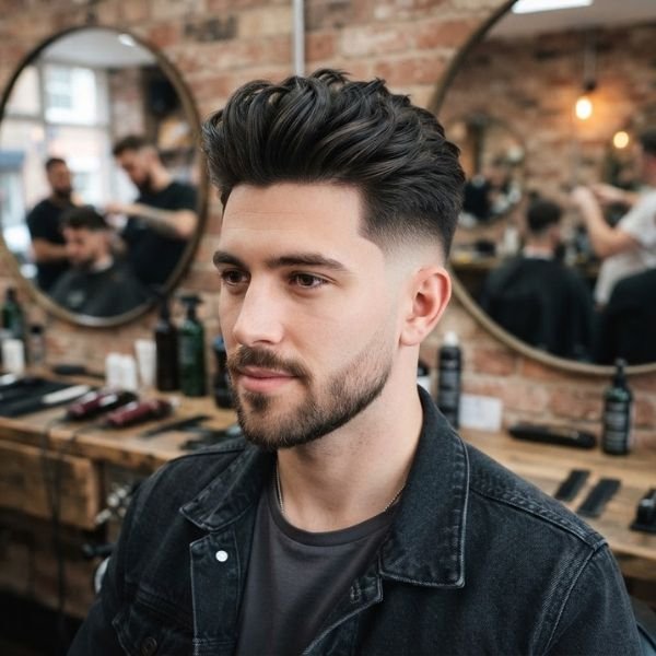 Trending Low Taper Fade Quiff Haircut