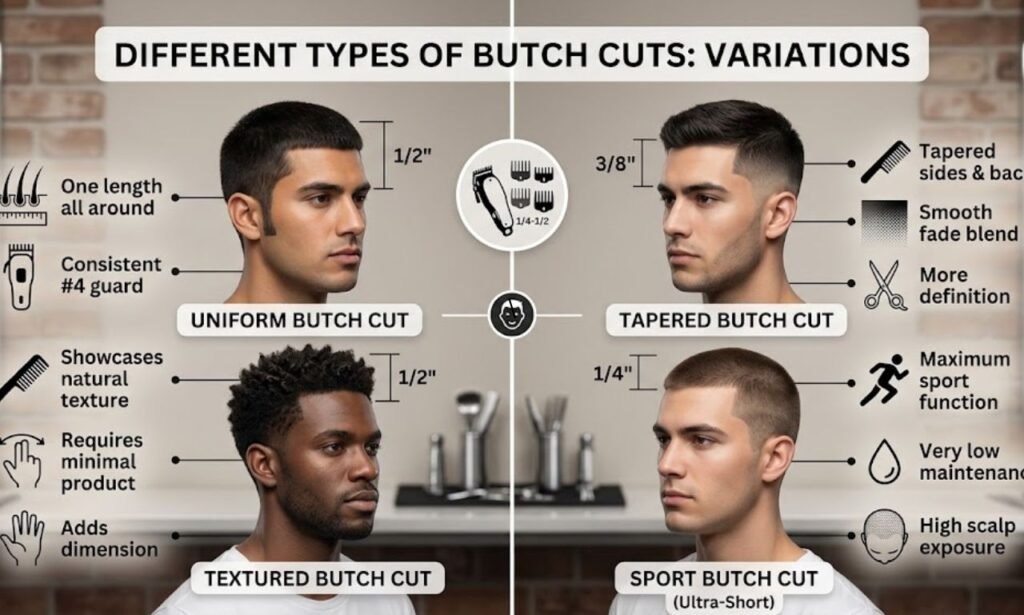 Different Types of Butch Cuts