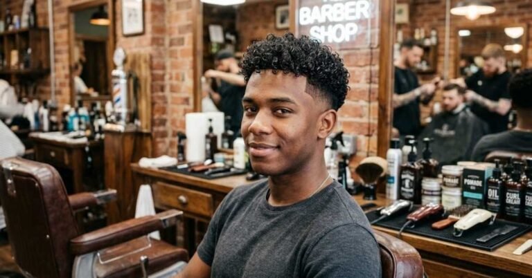Low Taper Fade Curly Hair