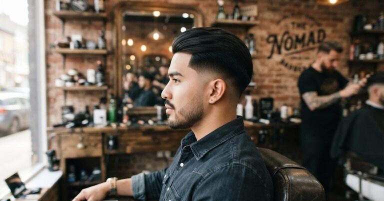 Low Taper Fade Straight Hair