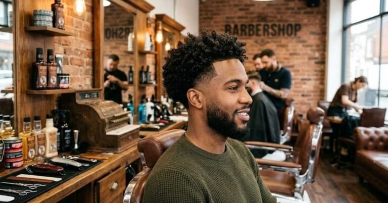 Mid Taper Fade Curly Hair