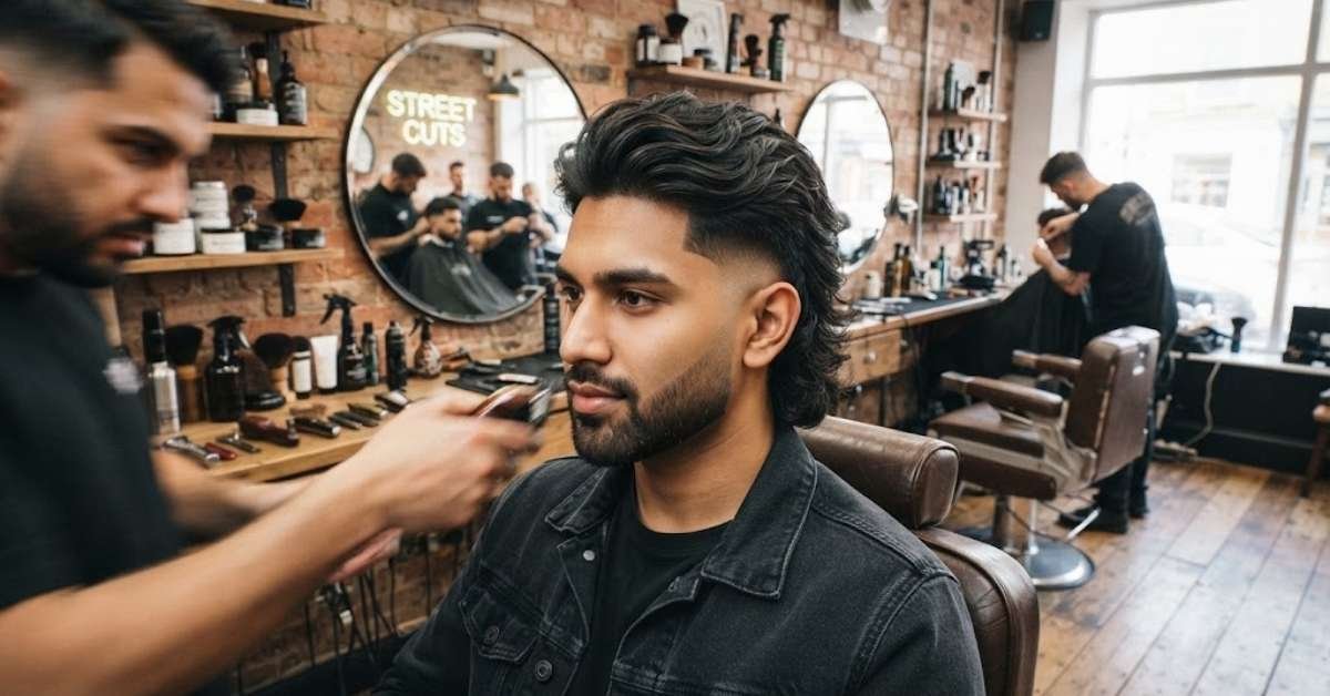 Mid Taper Fade Mullet